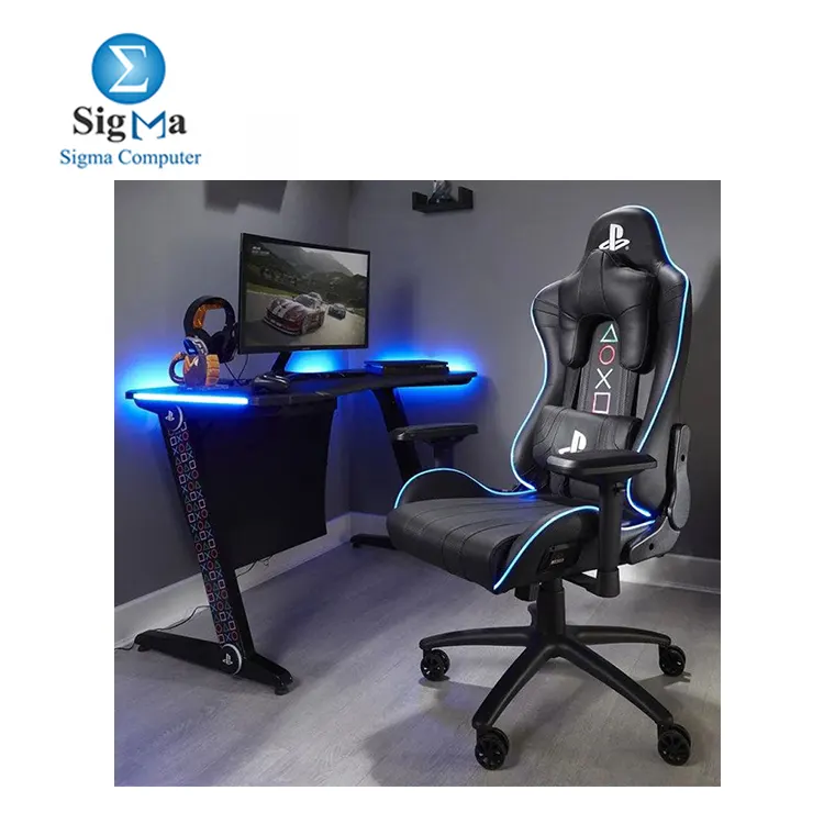 X-Rocker Gaming Chair Sony Play station Dx Racer-5112101- Led Lightning